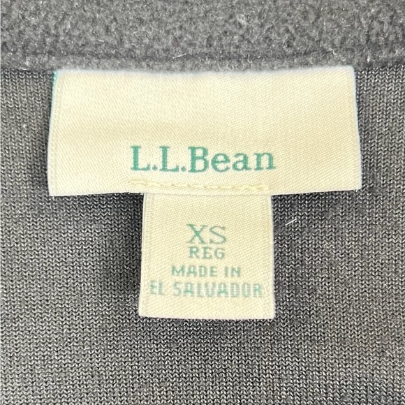 L.L. BEAN Women's Black Fleece Quarter Zip Pullover Jacket Gorpcore Cozy Size XS - Picture 8 of 11